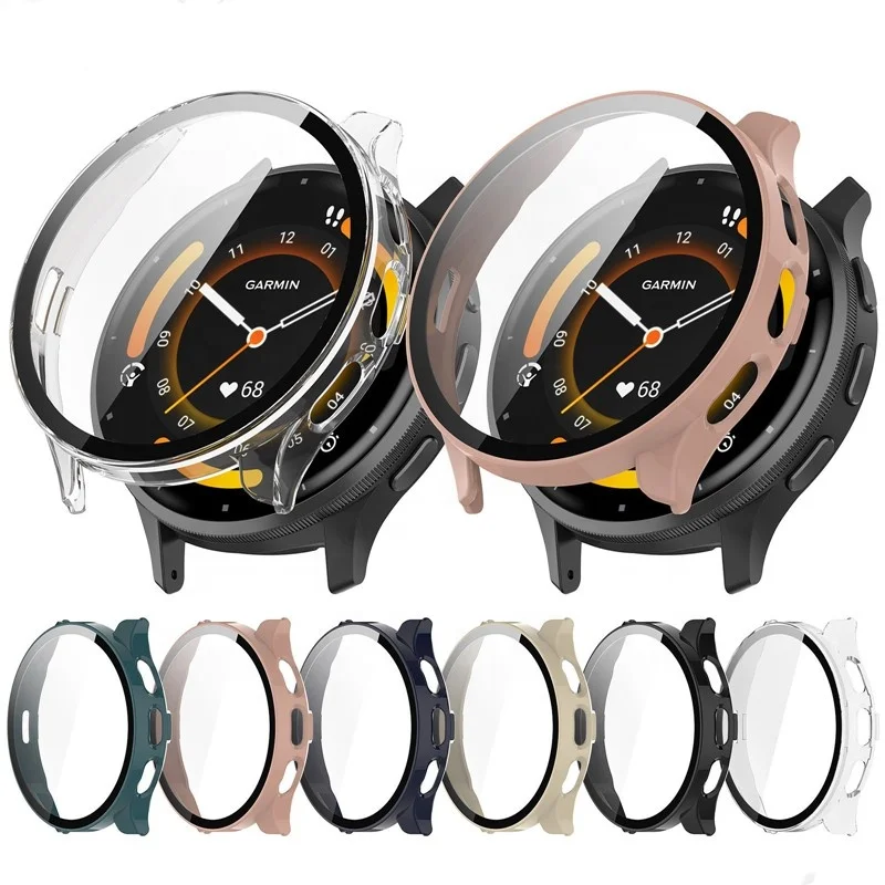 

Protector Watch Case For Garmin Venu 3/3S PC Tempered Glass Full Coverage shell-film Integrated