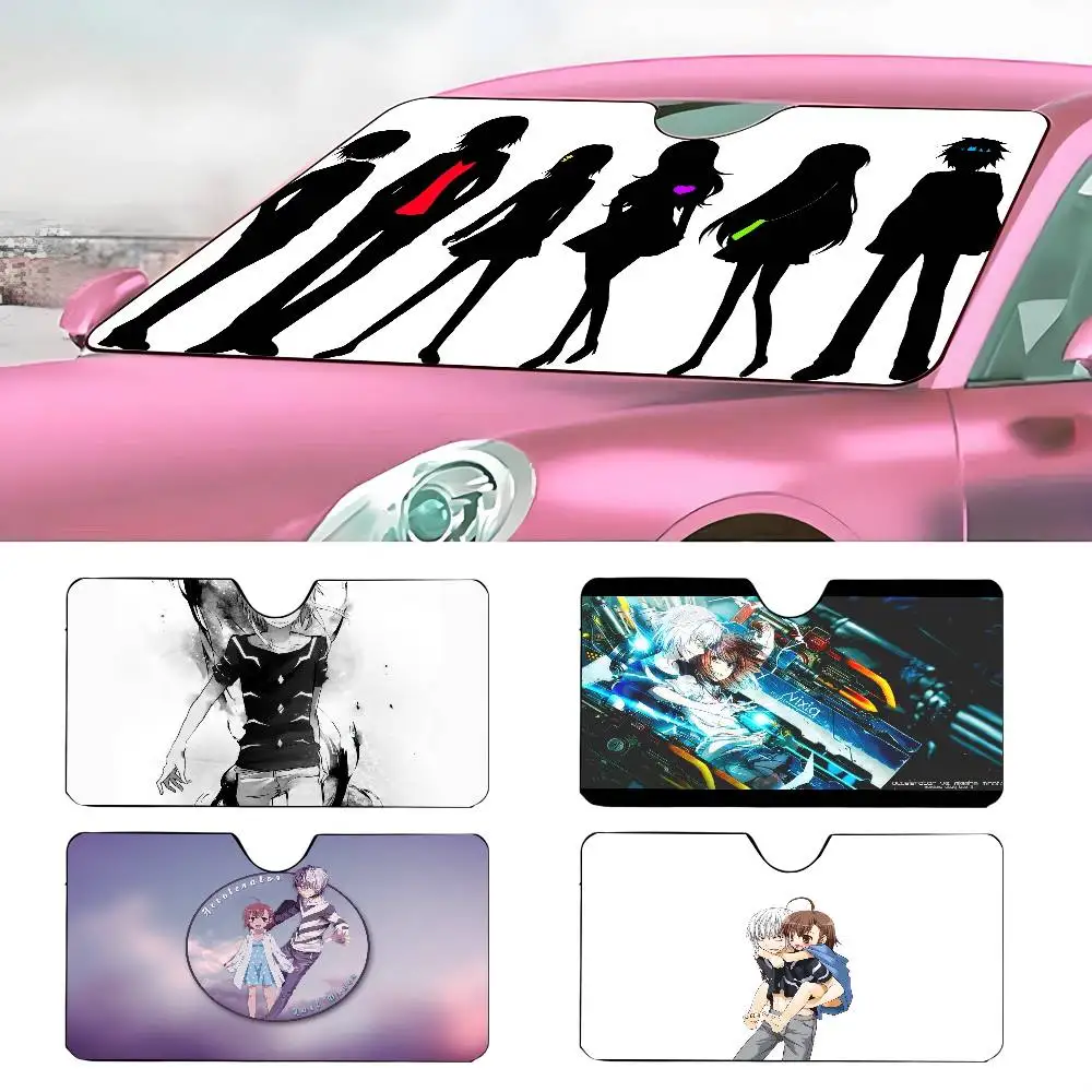 

ANlME Toaru Kagaku no Accelerator Car SunShade Parasol Car Windshield Sun Shade UV Protection and Interior Cooler