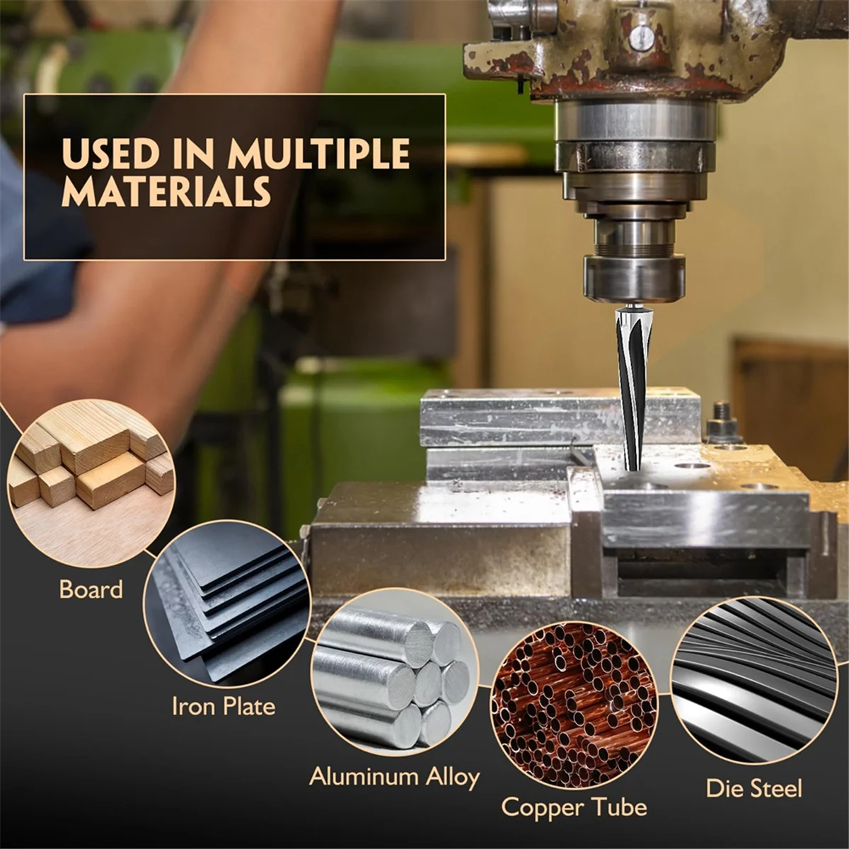 เครื่องคว้านรูกลมแบบเรียวร่วม7องศาเครื่องคว้านรูบอลทรงเรียวเครื่องมือความเร็วสูงทำจากเหล็กทรงเรียว