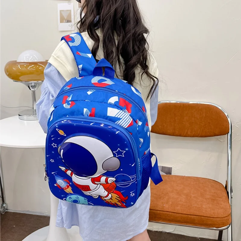 Primary Children Cartoon Space  Astronaut Backpacks New Fashion Girl Boy Fashion Anime Schoolbags In Kindergarten All-match Hot