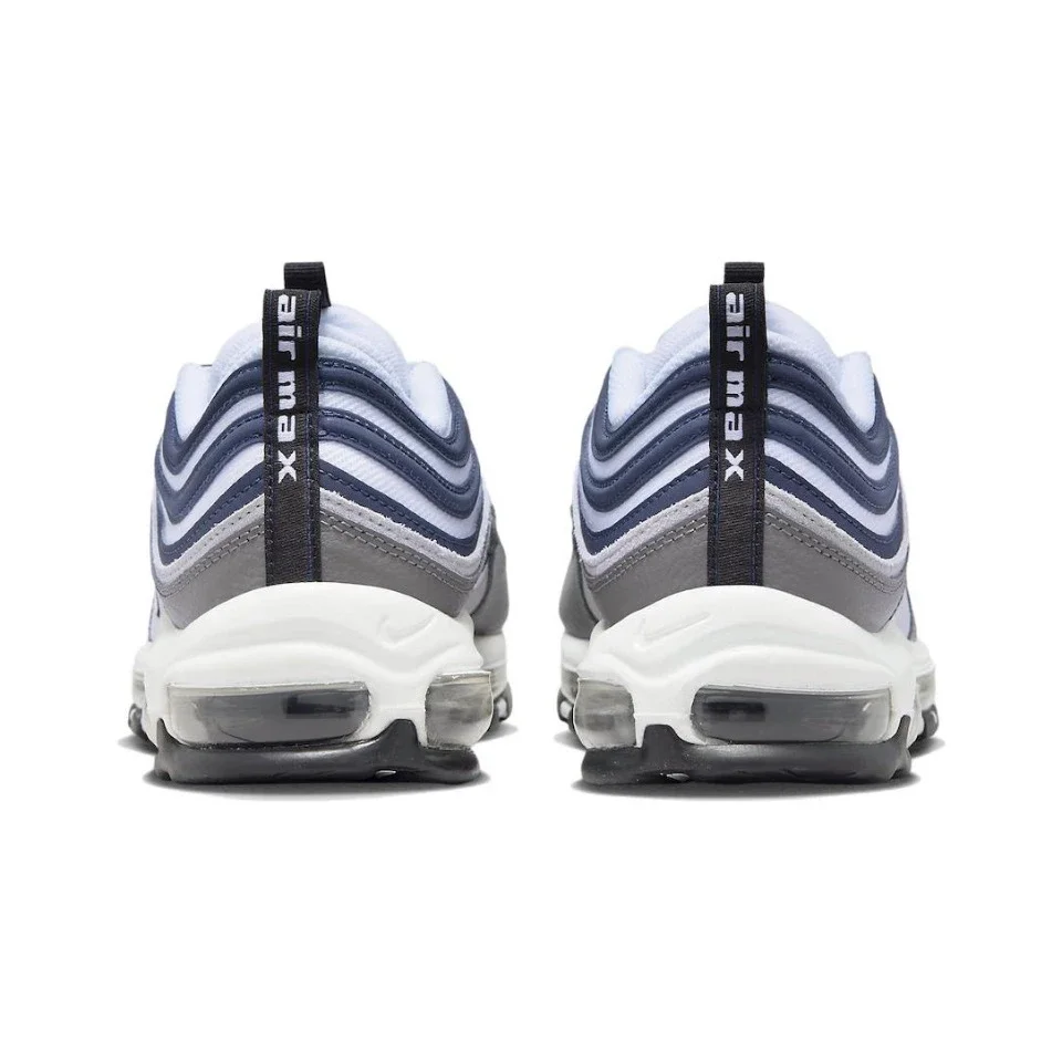 Original Nike Air Max 97 "Georgetown" Men's and Women's Running Shoes Breathable Sports Unisex Blue Grey Sneakers DV7421-001