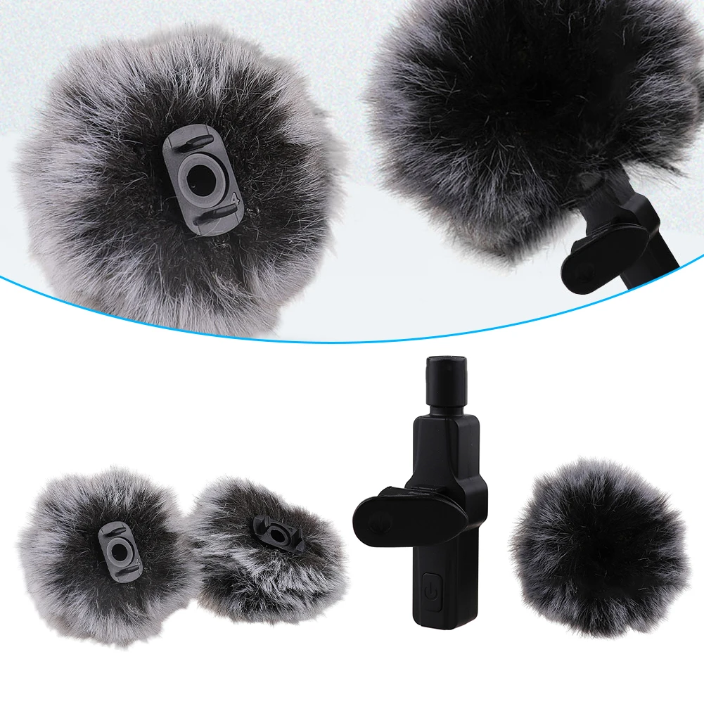 1 Set Microphone Wind Muffs Noise Reduction Outdoor Microphone Windscreen Muff For 5-8mm Button Style Microphone Wind Cover