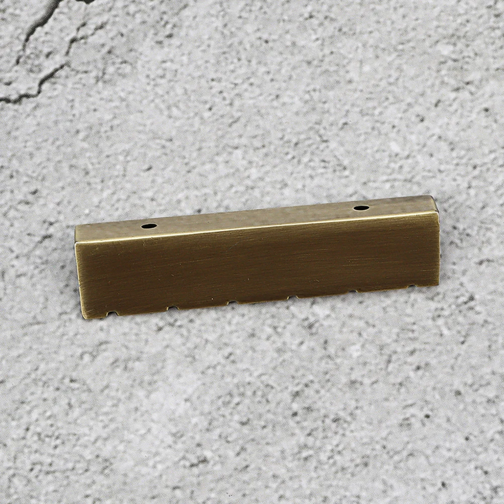 

L-Shaped Blue Bronze Guitar Nut Replacement Folk Electric Bridge Saddle Accessories Decrease Neck Pressure Durable Mandolin