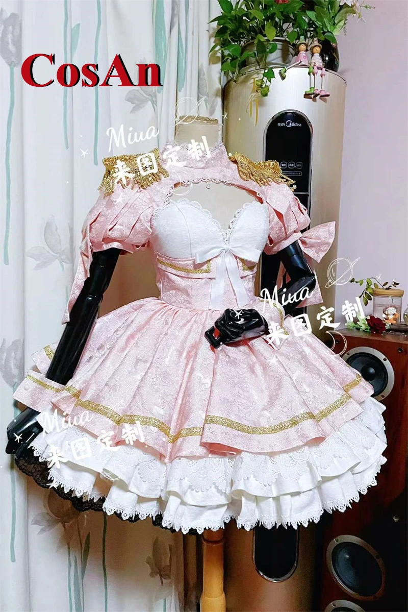 

CosAn Anime As Miss Beelzebub Likes It Beelzebub Cosplay Costume Pink Gorgeous Lolita Dress Activity Party Role Play Clothing