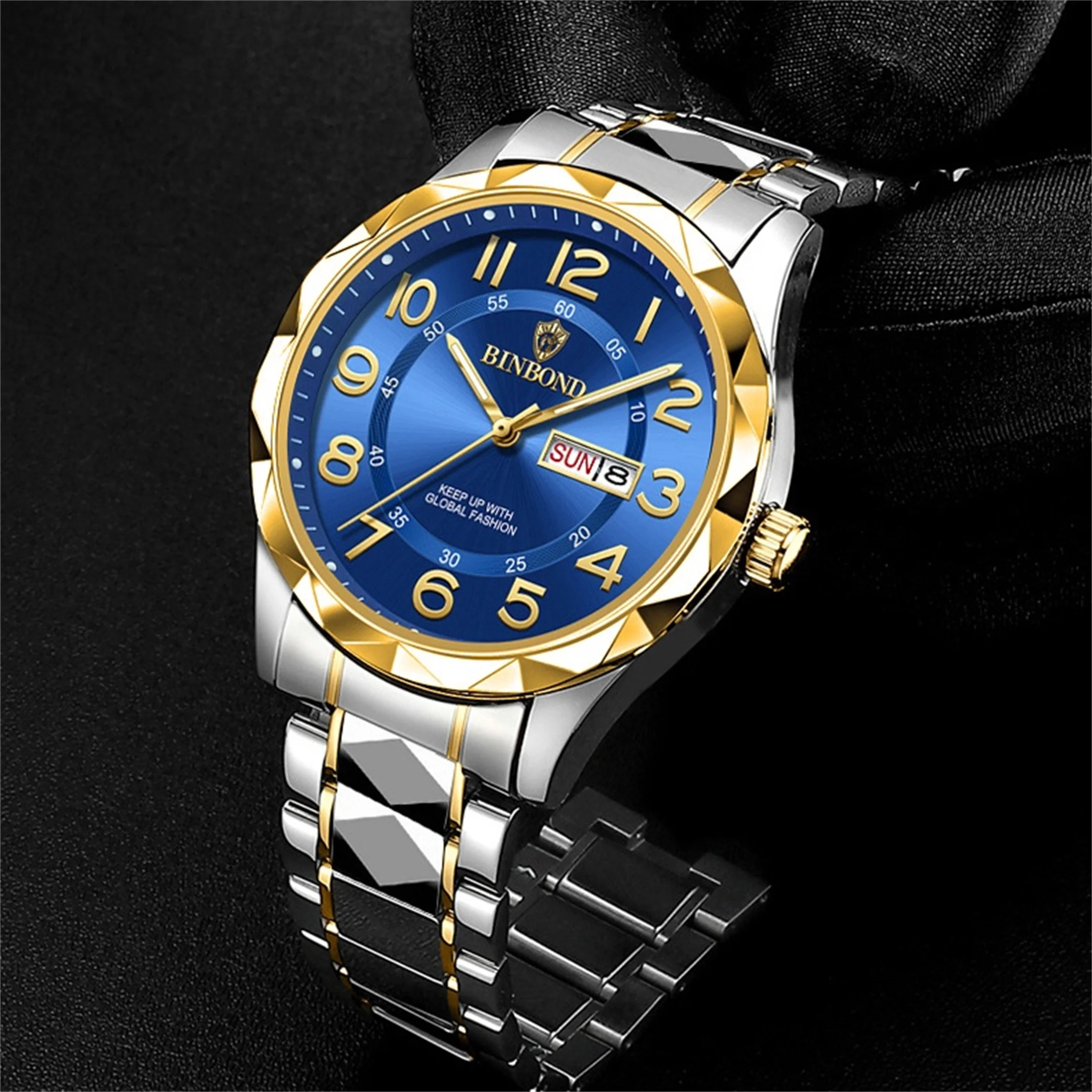 Luxury Men Watches Business Top Brand Man Wristwatch Waterproof Luminous Date Week Quartz Men\'s Watch High Quality+Box 5663