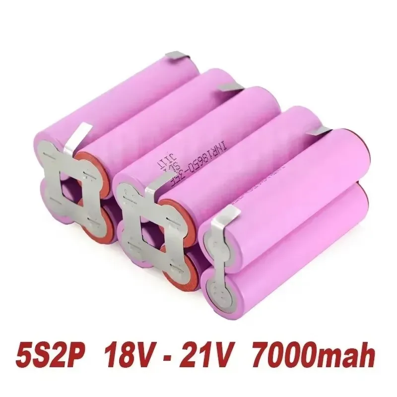 20A18650 35E 3500mAh7000mAh 3S 4S 5S 6S 8S 7.4V 12.6V 14.8V 18V 25.2V 29.6V ScrewdriverBattery Welding Battery Pack Customizable