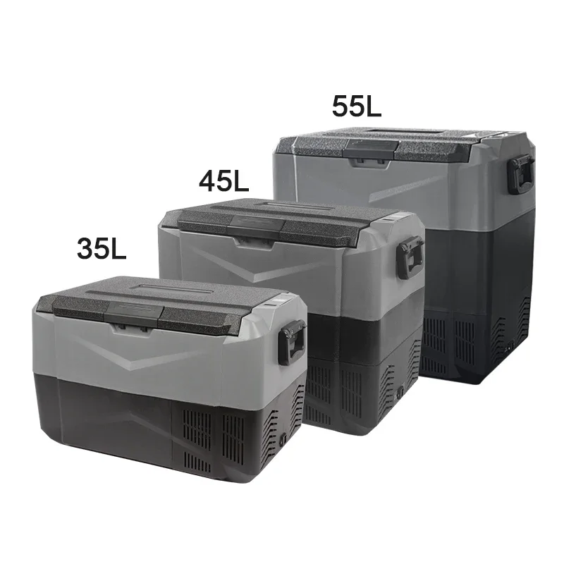 

Hot sale big capacity 32 L car camping freezer fridge custom 12v 24v car refrigerator support customized low power cooler