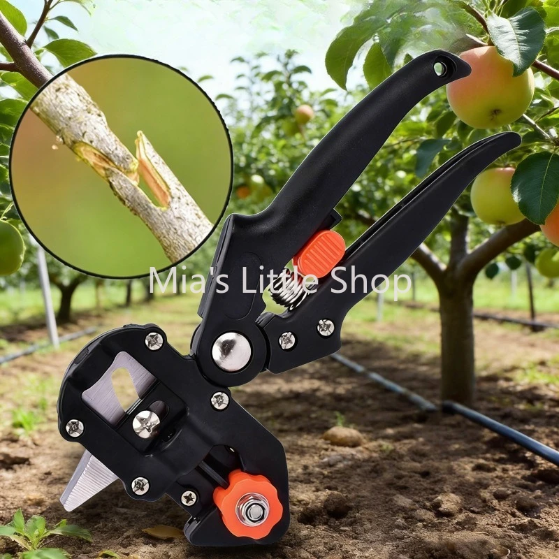 Gardening Grafting Scissors Kit, Thick Branch Fruit Tree Seedling Pruning Shears Bud Grafting Cutting Tool