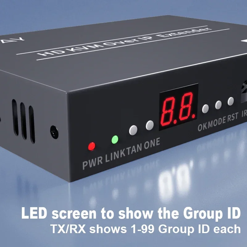 150M POE HDMI 1080P KVM Extender Over TCP/IP Cat5e/6 Support One To Many/Many To Many/Many To One /with Loopout KVM IR Control