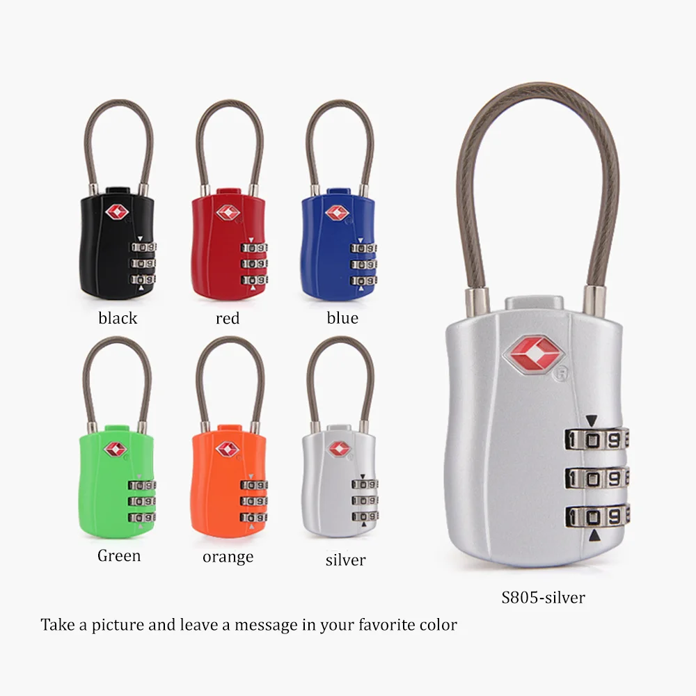 Suitable For Silver Original Baggage Customs Lock Luggage Accessories Combination Lock Secure Fashion Portability Simple