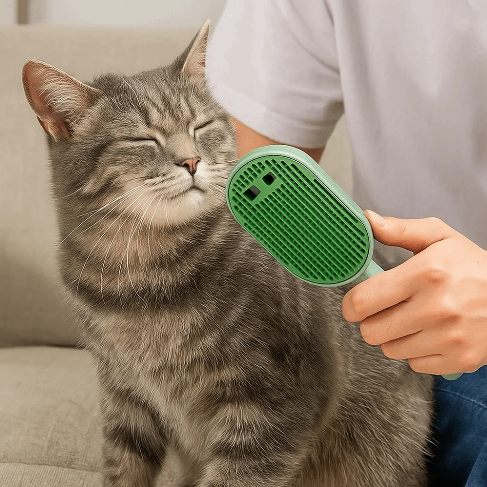 

Universal USB Charging Pet Spray Hair Comb Portable Efficiently Cat Spray Brush Professional Pet Steam Brush Grooming