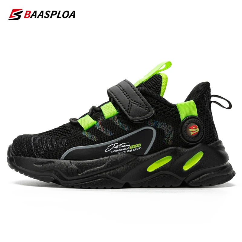 

Baasploa New Kids Fashion Led Light Shoes Boys and Girls Casual Sneakers Mesh Lightweight Children's Running Shoes Kids Sneaker