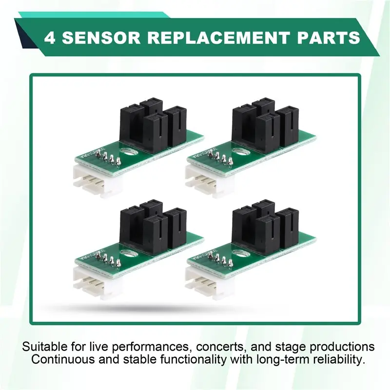 Super Deal -4Pcs Optocoup Hall Sensor Pan Tilt Movement Color Gobo Transducer Replace Spare For R7 230W 5R 200W