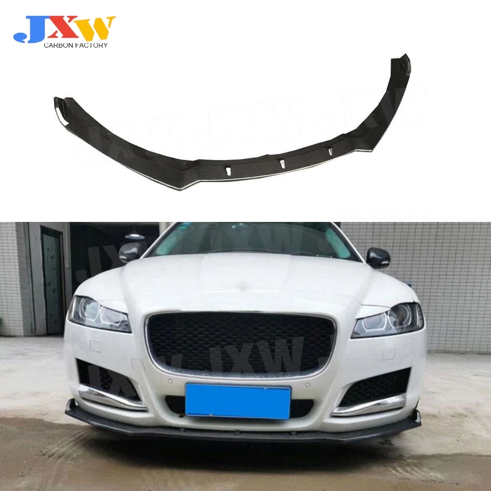 

Carbon Fiber / FRP Front Lip Spoiler For Jaguar XF XFL Standard 2016 - 2019 FRP Head Bumper Extension Chin Car Styling