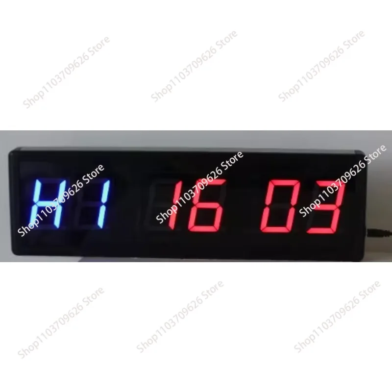 Gym Wall Timer with Remote Interval Clock 6 Digits Functional Fitness Equipment