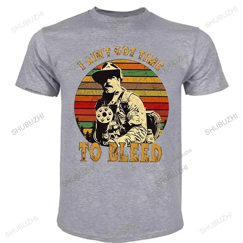 تيشيرتات رجالي سوداء بلين بريداتور لم حصلت على وقت تنزف عتيق للرجال من القطن الأسود رائع غير رسمي فخر تي شيرت عصري #4