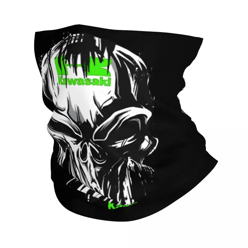 

K skull motocross bandana neck gaiter printed kawalakis racing team face mask running unisex adult winter