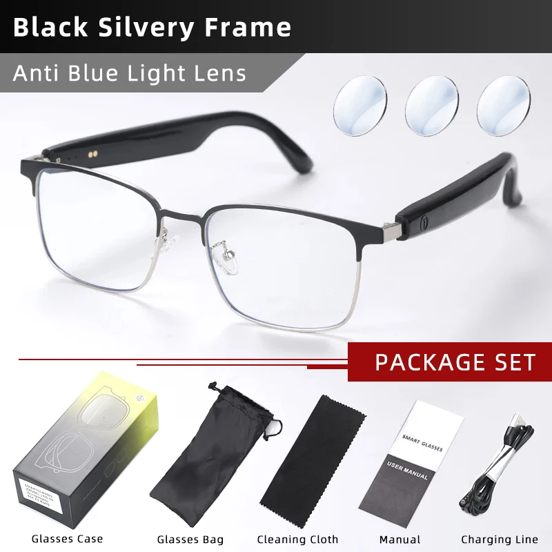 CLLOIO Wireless Bluetooth Smart Glasses Men Myopia Prescription Photochromic Sunglasses Women Anti Blue Ray Reading Glasses image 3