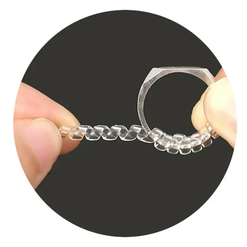 Anello di serraggio a spirale Regola la dimensione Anello di regolazione trasparente Anello di regolazione invisibile Riduttore di dimensioni della
