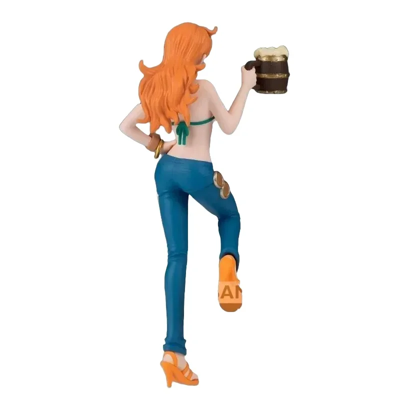Bandai in Stock Original BANPRESTO ONE PIECE Banquet Nami Action Figure Model Toys for Kids Gifts Collectible