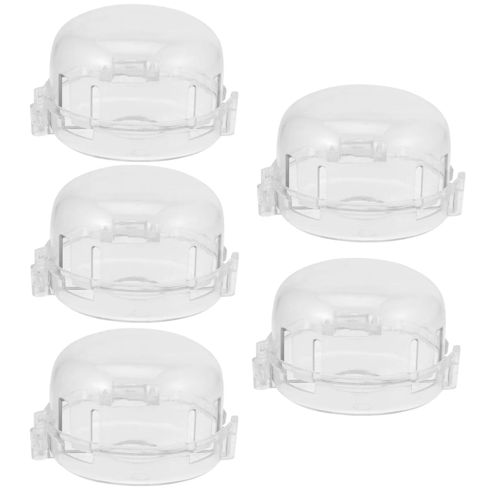 5 Pcs Door Knob Cover Childproof Stove Covers Safe Oven 750X750X450CM for Safety Transparent Baby