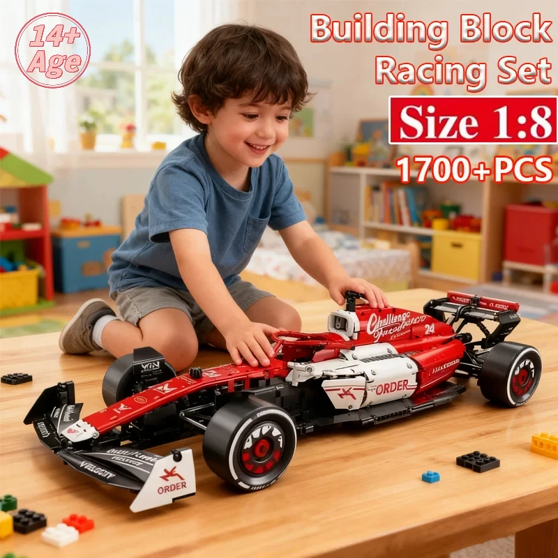 1-8-red-race-car-1700-pcs-building-sets-moc-building-blocks-car-cool-collectible-model-kits-diy-toy-birthday-festive-gift-giving