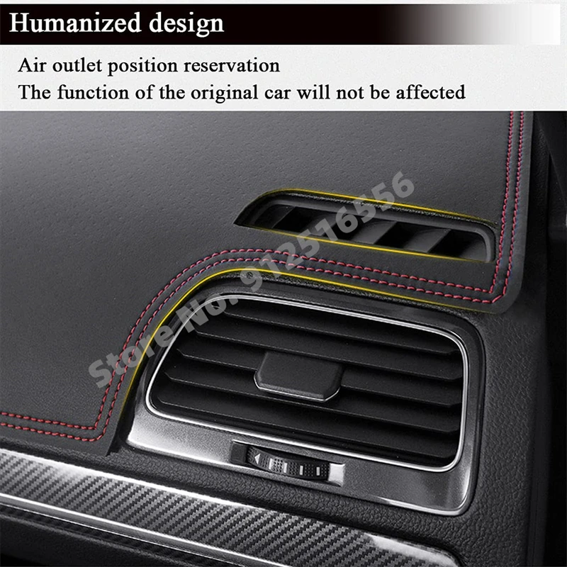 Car Accessories Leather Dashmat Dash Mat Pad Dashboard Cover Sun Shade Carpet For Honda Civic EX EG DX HB EH2 EG6 1992 - 1995