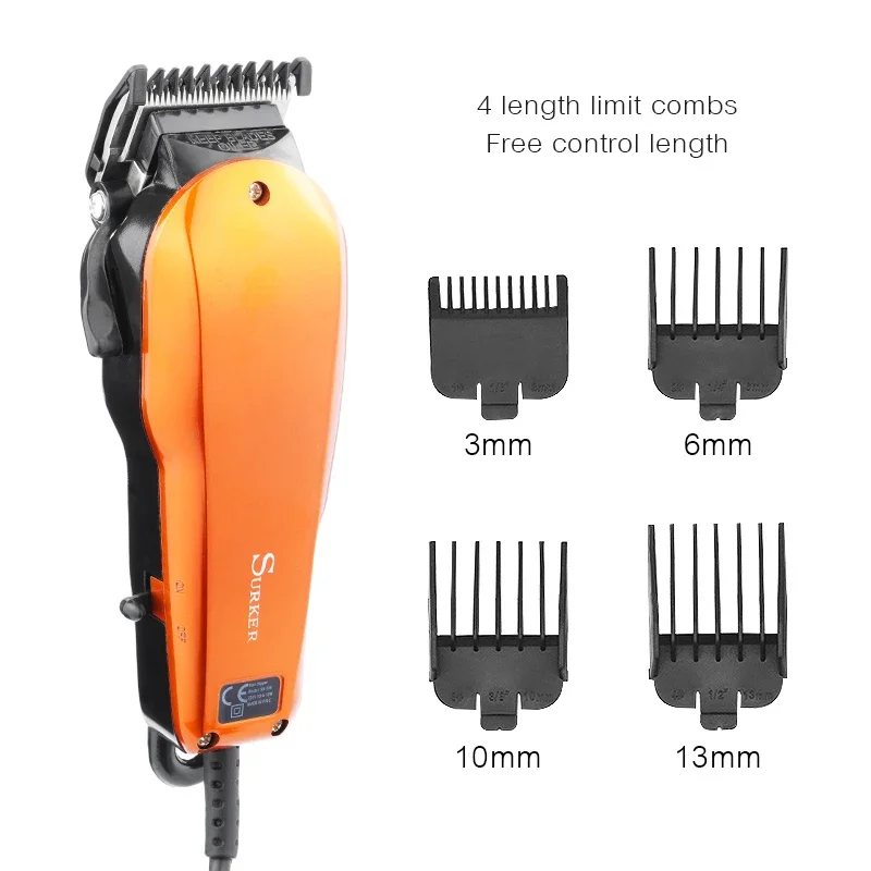 Professional Electric Hair Clipper R-shaped Blade Trimmer 45D - Perfect for Barber Shop and Home Hairstyling