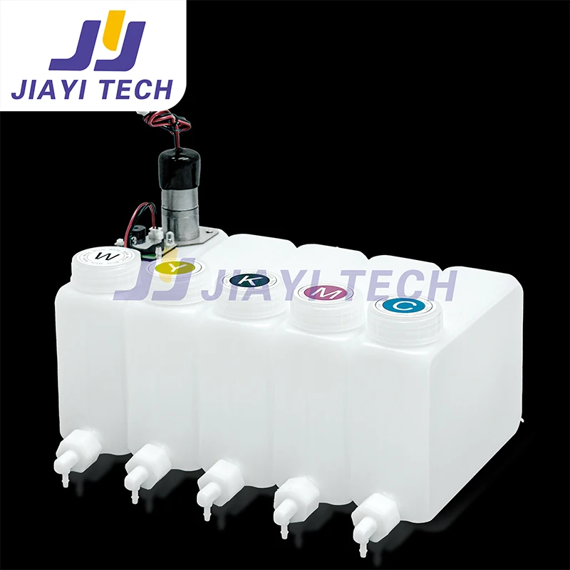 

550ML White Ink Tank Continuous Ink Supply System Cartridge with Alarm Board Stirring Motor Ink Bottle