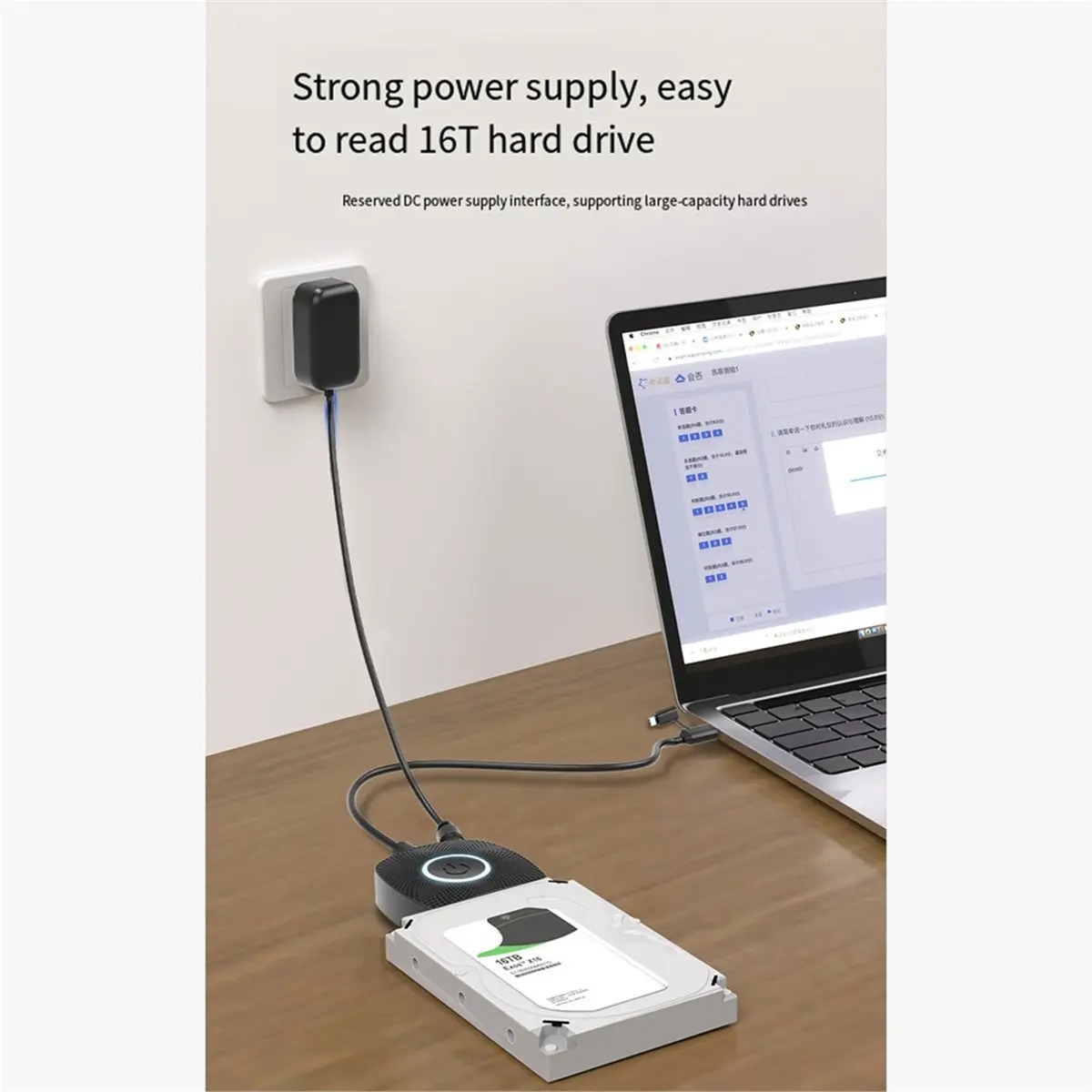 USB 3.0 to SATA Hard Drive Cable 2.5-Inch 3.5-Inch Mechanical Solid-State Drive Converter with 12V 2.5A Power EU PLUG
