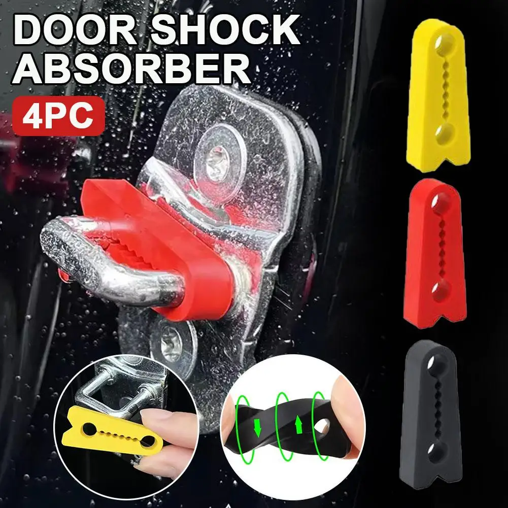 4 Stück Schutzpolster für Türschlösser, Stoßdämpfer, geräuschlose Silikonpads für VW Volkswagen, Audi/Skoda Autotüren