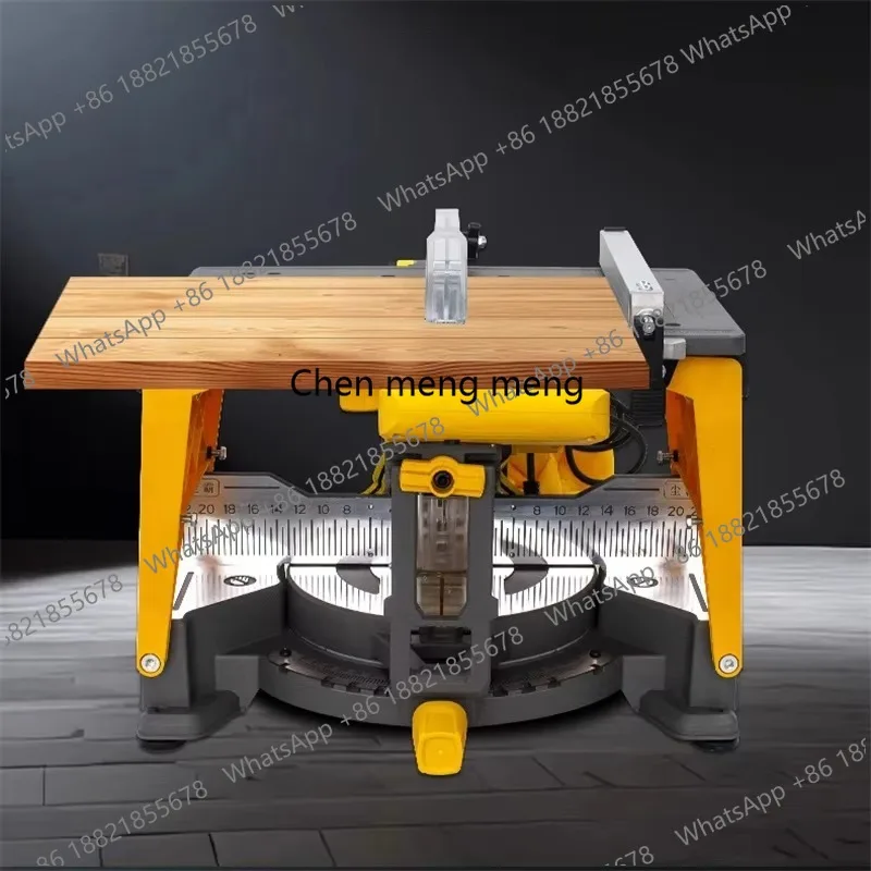 Dust-free Cutting and Corner of Compound Saw All-in-one Machine for Wooden Door Skirting Pushing Table Oblique Sawing