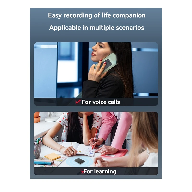 AI Chatgpt-4 App Phone Call Activated Voice Recorder Transcribe Summarize Languagetranslation Smart Recorder 64GB