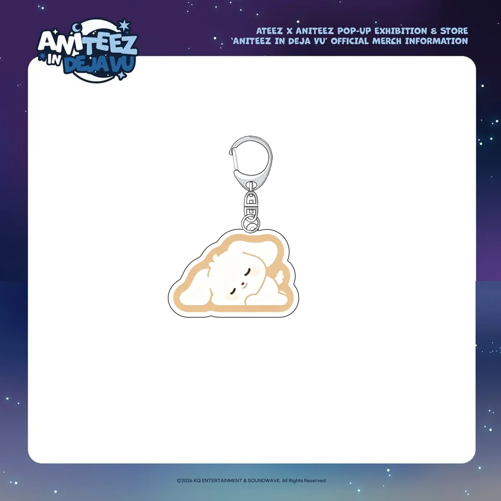 Idol ATEEZ New Style Cartoon Acrylic Keychain Backpack Ornament Mingi Yunho Seonghwa Jongho San Wooyoung Yeosang Fans Gifts