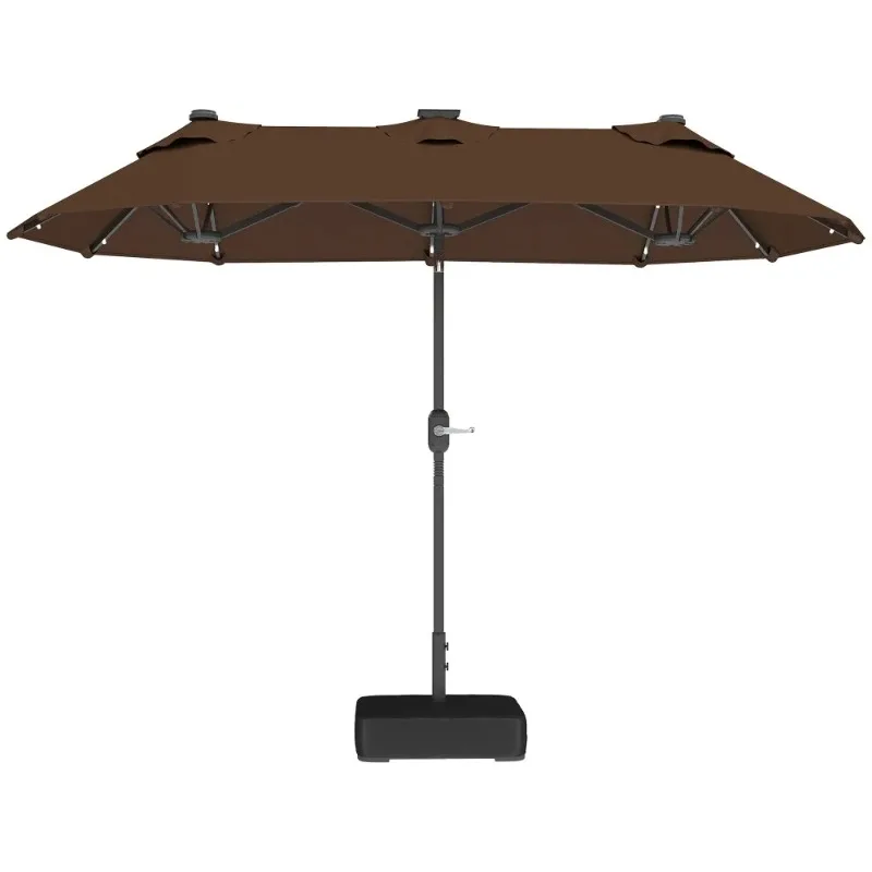 Coffee Cantilever Tilt Offset Patio Umbrella