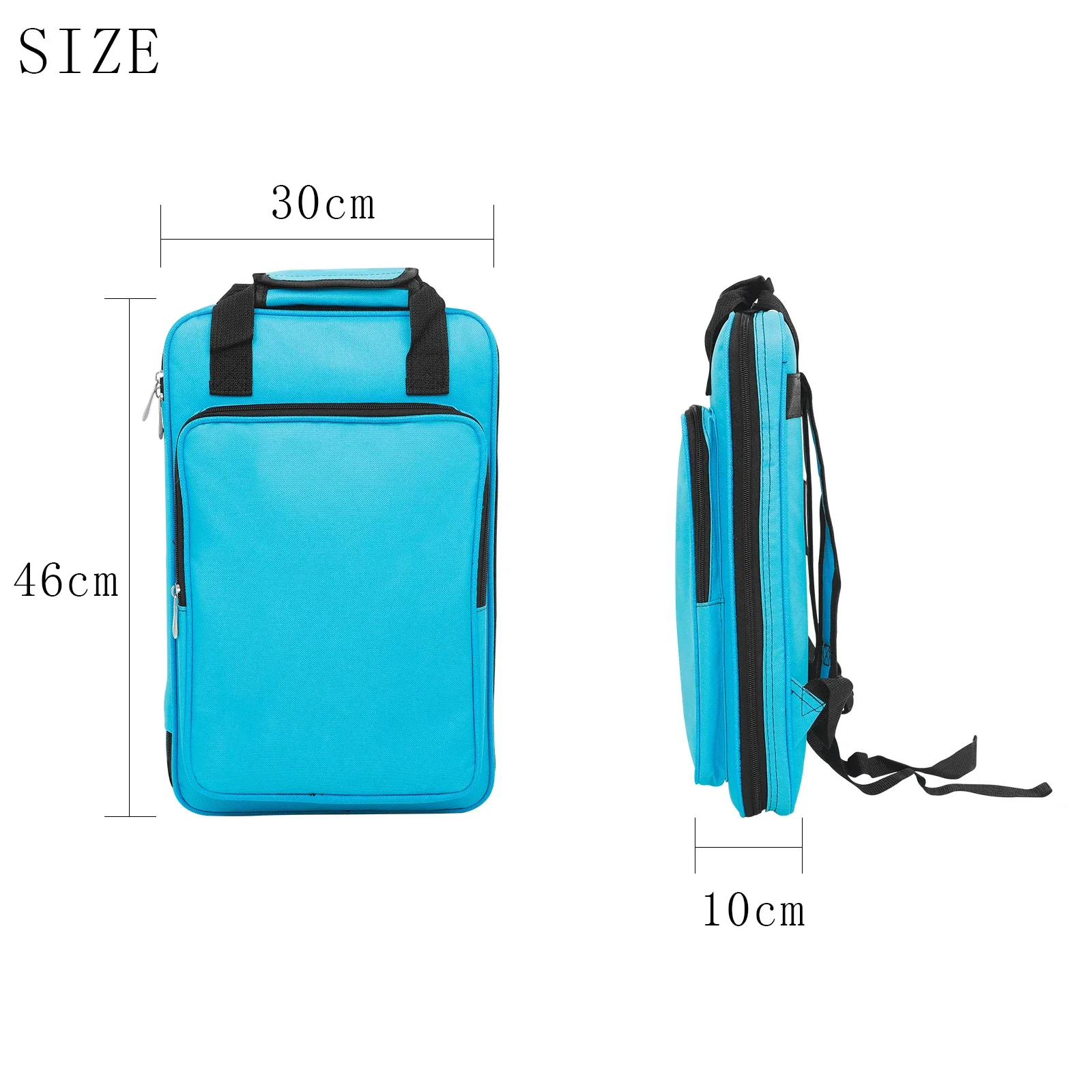 Tas Stik Drum Kain Oxford Kantong Penyimpanan Paket Stik Drum Tahan Air Kapasitas Besar Stik Drum Tas Bahu Ganda Bagian