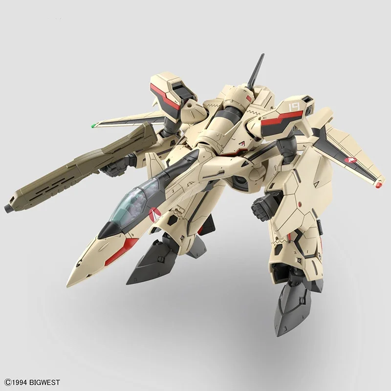 ในสต็อก Bandai HG 1/100 YF 19 The Super Dimension Fortress Macross Action Figures Mobile Suit ของเล่นสำหรับของขวัญเด็ก FRS WB