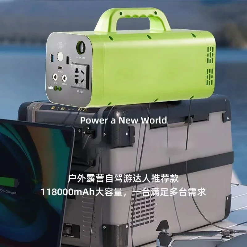 500W 118000mAh Portable Power Station Generator Battery Outdoor Camping Charger Emergency Power Supply Power Bank AC DC Output