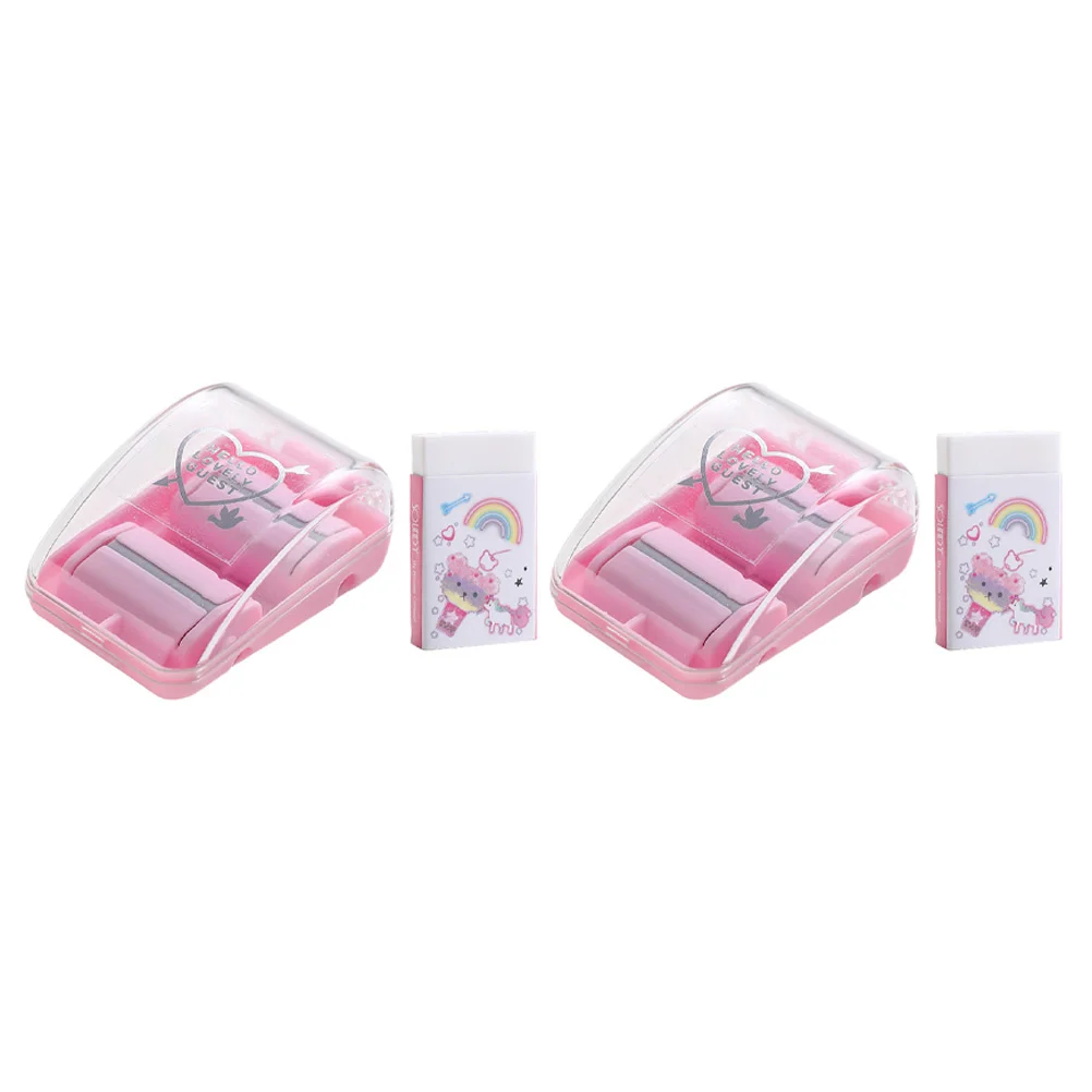 

2 Sets Desktop Cleaner Crumb Accessory Mini Eraser Collector Portable Roller Vacuum Household Plastic