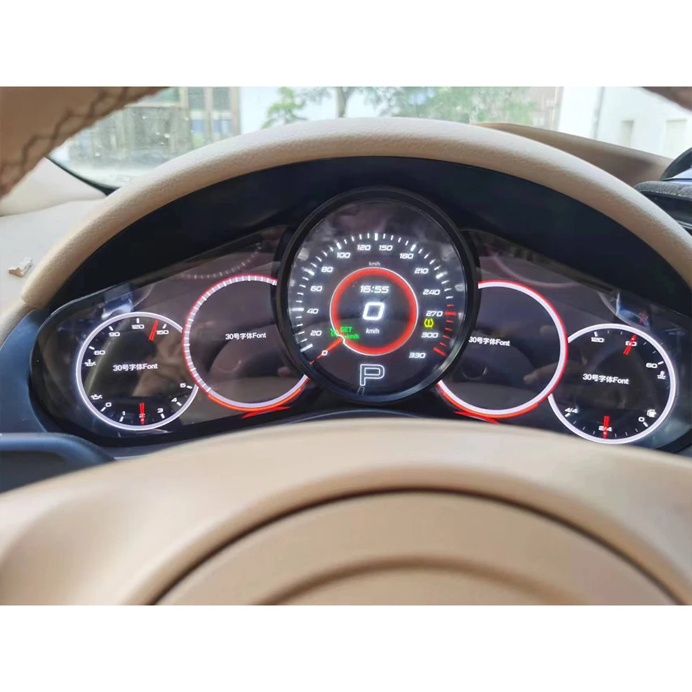 

For Porsche Cayenne Panamera Macan LCD Digital Gauge Cluster Speedometer Multimedia IPS Virtual Cockpit Dash Instrument Parts