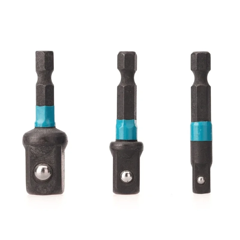 3Pcs Impact Grade Socket Adapters Set Extension Bit 1/4