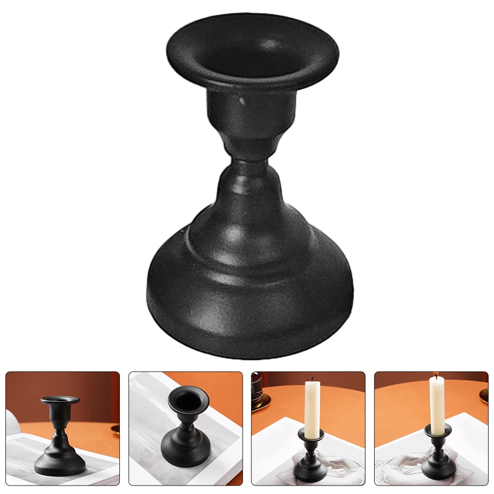 

Vintage Metal Holder Retro Design Suitable for Pillar Flameless Tealight Candles Romantic Home Decor Table Centerpiece