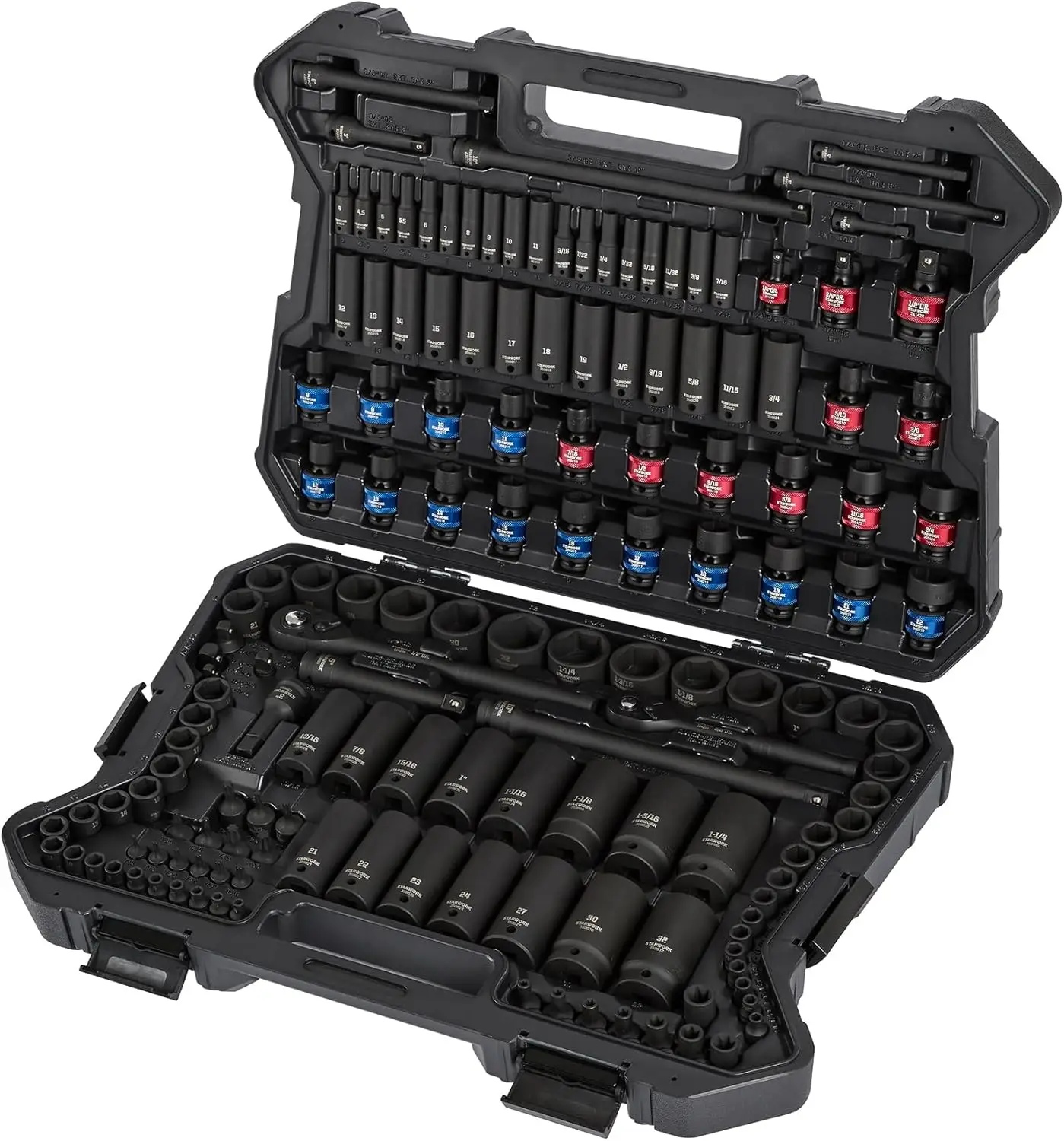 153-Piece Impact Socket Set, Professional, SAE/Metric