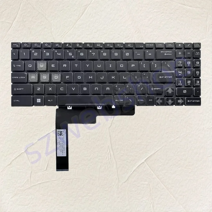 

New Laptop US keyboard For MSI Cyborg 15 A12VF A12VE A12VEK A13VF(MS-15K1) Blue /RGB Backlit