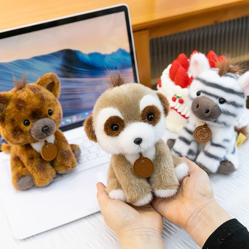 

New 1pc Lifelike Lion Plush Toy Zebra Cute Simulated Elephant Doll Soft Stuffed Animals Boar Plushie Kids Birthday Xmas Gift Dog