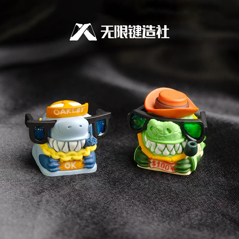 

Crocodile King Keycap Single Creative Original Resin Cute Mechanical Keycap Customized Esc Gift