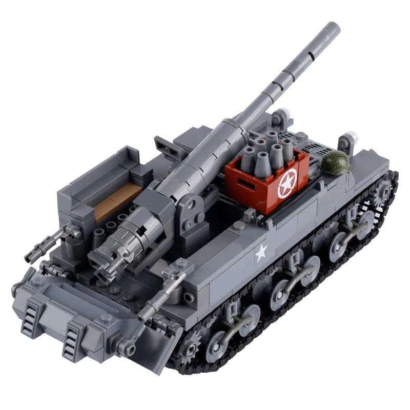 WW2 Military Series Tank Building Block T-64A Main Battle Tank M577 Armored Vehicle MOC Assembly Building Block Toy Gift