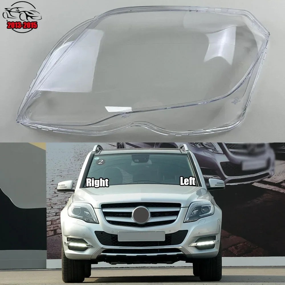 لمرسيدس بنز GLK X204 GLK200 GLK260 GLK300 GLK350 2013-2015 سيارة الزجاج غطاء المصباح كشافات عدسة قبعات عاكس الضوء قذيفة