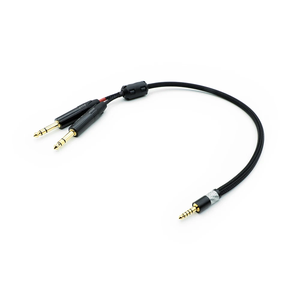 blance 4.4mm balanced 4.4 to dual 6.35 mm trs jack 6.5 for sound 6.5mm 6.35mm male