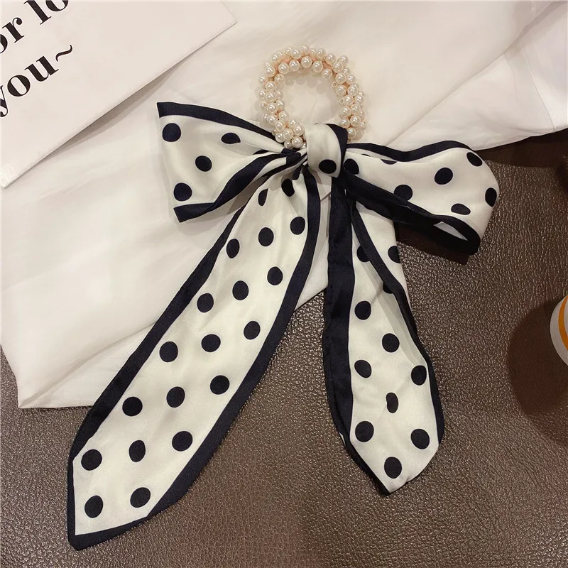 Retro Elegant Headband Fashion Women Simple Personality Bow Knot Winding Hair Rope Band Design Korean Girls Hair Accessories